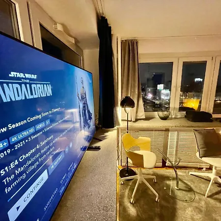 Апартаменты Super Grey 2 Metro Fast Wifi 65'tv Netflix Hbo Appletv+